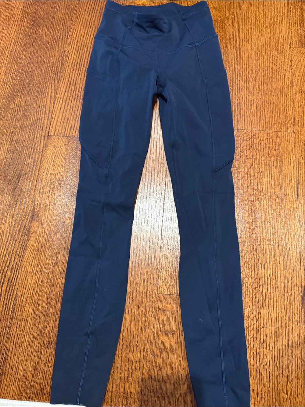 Lululemon fast and free 7/8 navy leggings